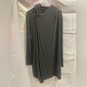 Ladies charcoal hooded cape